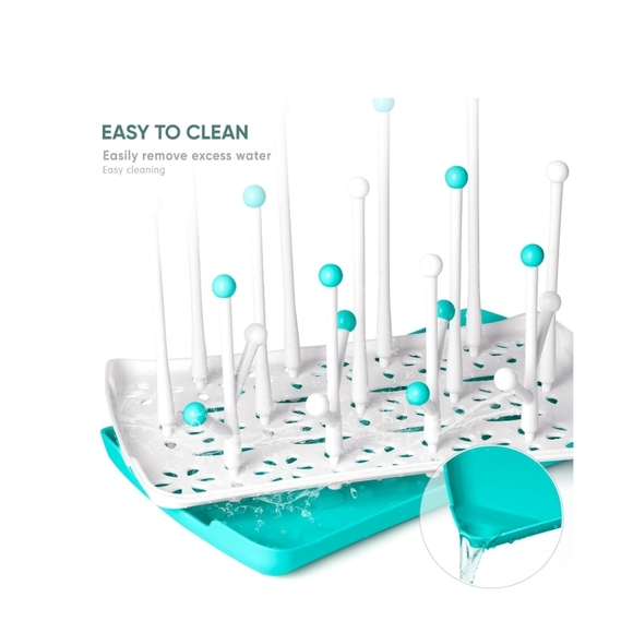 Large Capacity Baby Bottle Drying Rack With Drip Tray. - Picture 1 of 7
